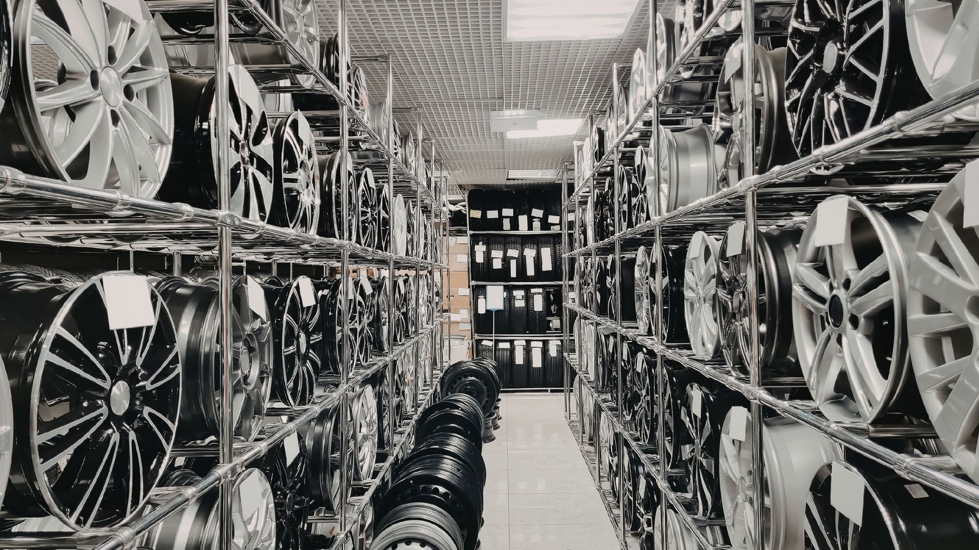 parts department in showroom