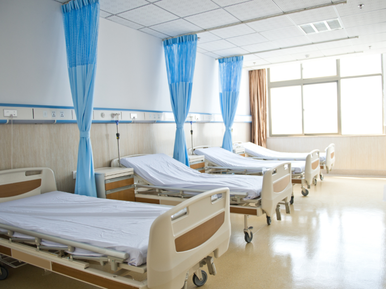 A properly cleaned medical clinic or hospital