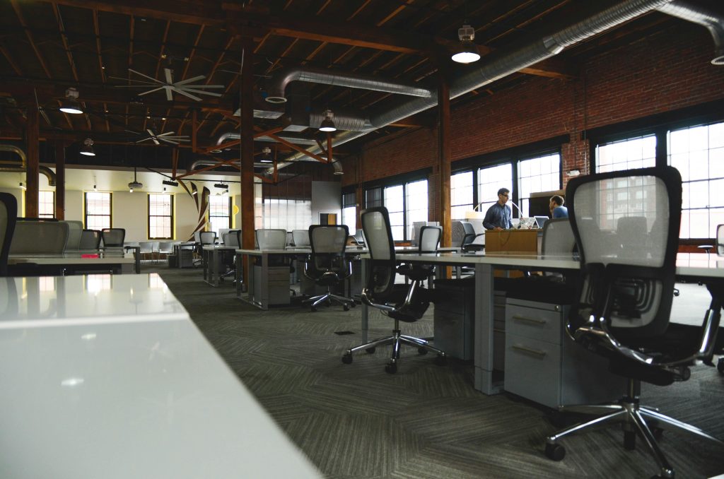 Office with enhanced professional appearance after a deep clean