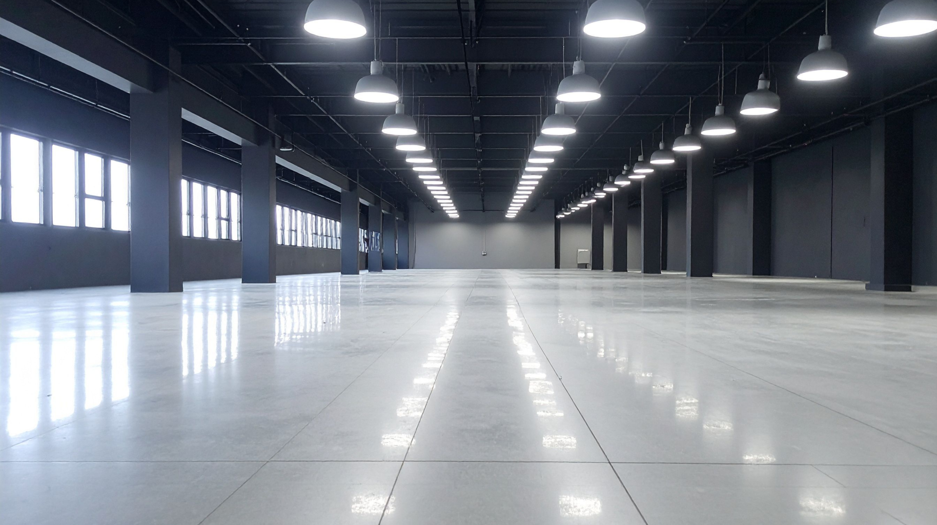 A clean empty commercial space after Commercial end of lease cleaners