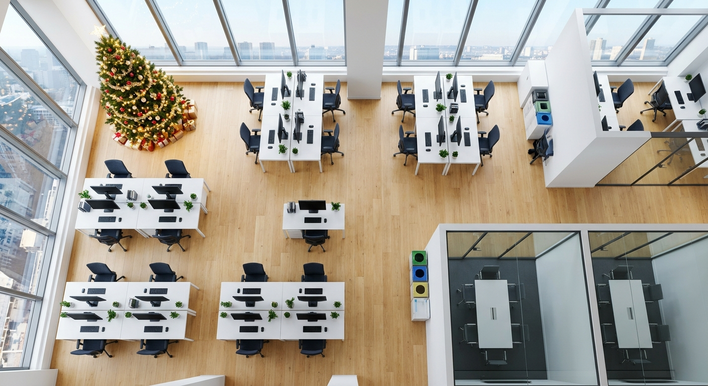 Clean office on holidays