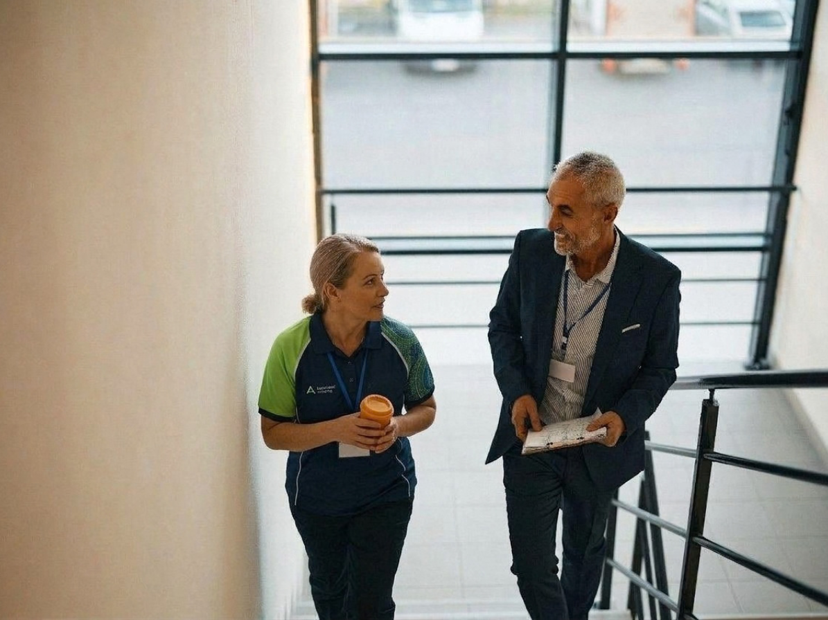Facility Manager conducting a WHS Walkthrough