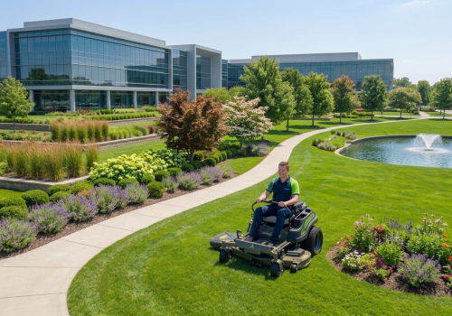 Associated cleaning doing professional grounds maintenance