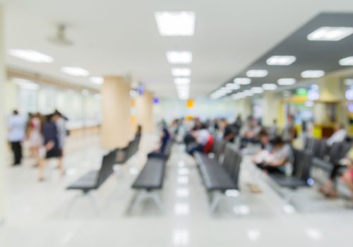people waiting in a medical centre